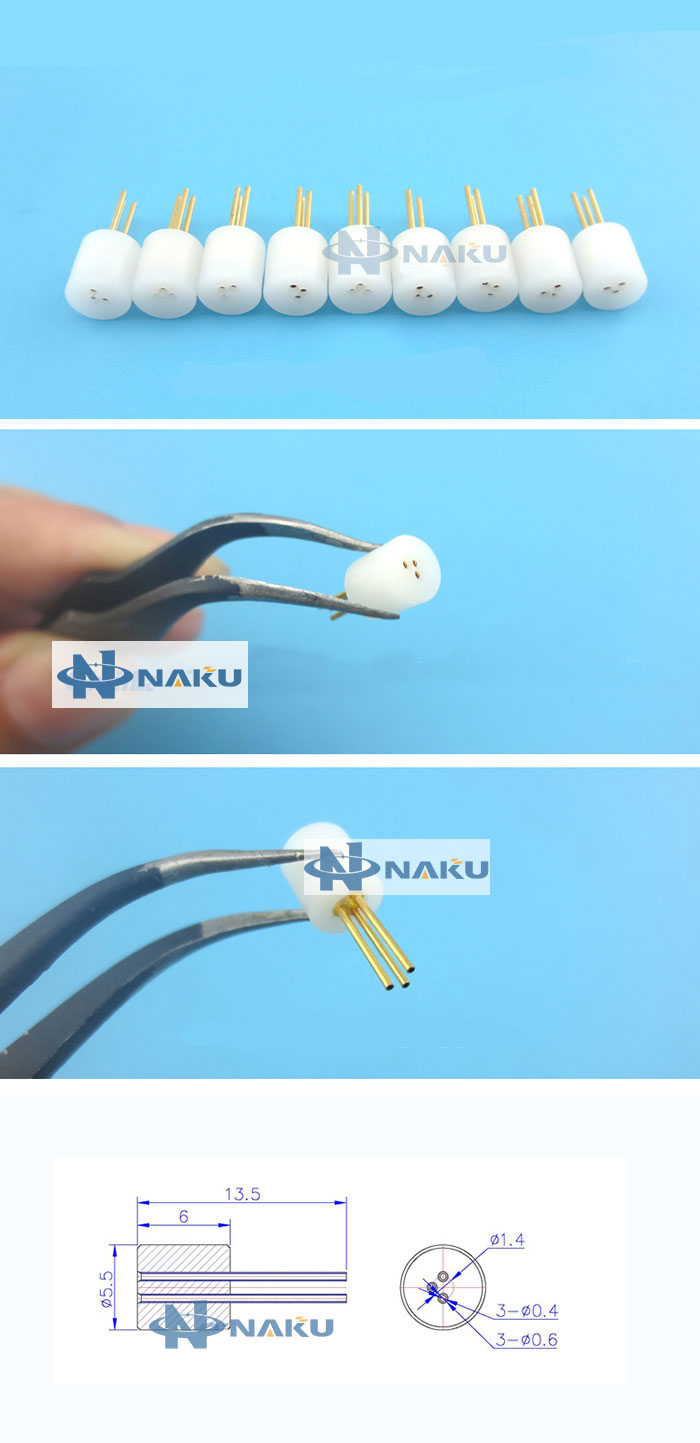 three pins laser diode test socket